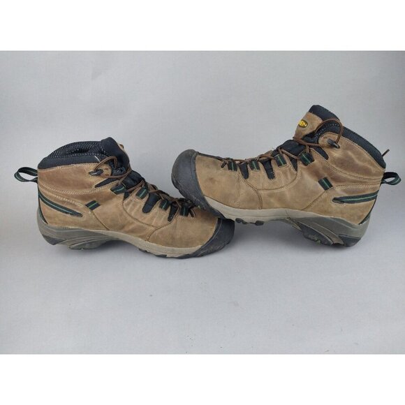 Keen Targhee II Mid ATSM F2413-11 EH Waterproof Brown Leather Work Boots Mens 13 - Picture 3 of 11